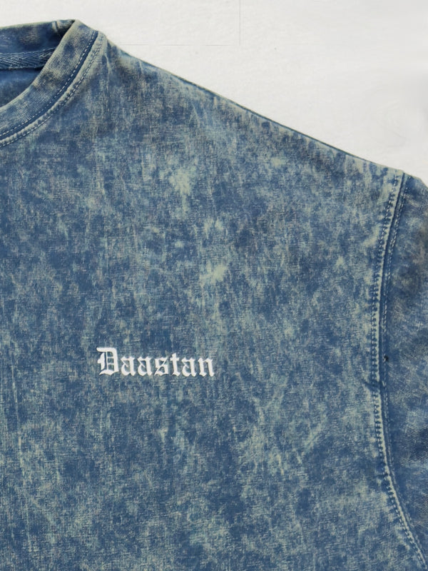 Blue Acid Wash - DAASTAN Oversized Drop Shoulder