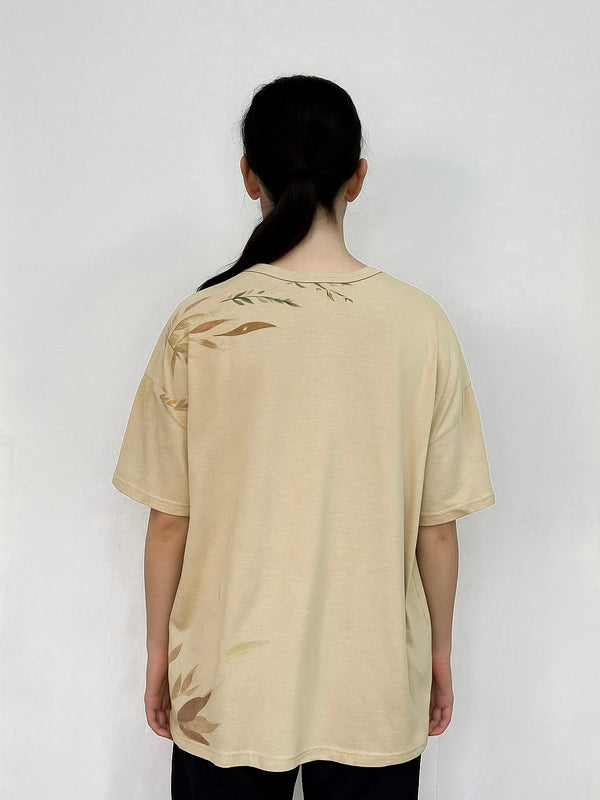 Desert Bloom Unisex Drop Shoulder Cotton Tee - DAASTAN