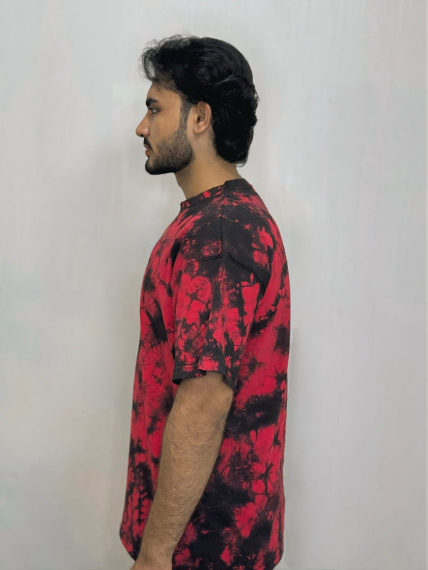 Tie & Dye T Shirt - Red