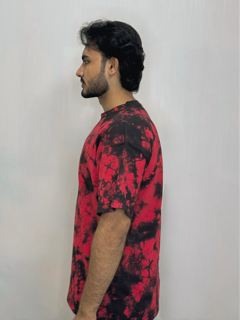 Tie & Dye T Shirt - Red