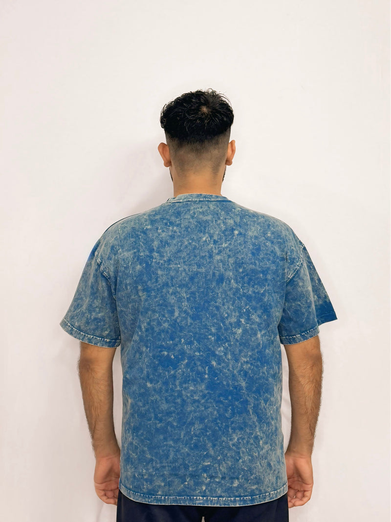 Blue Acid Wash - DAASTAN Oversized Drop Shoulder
